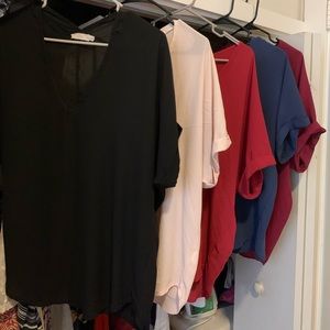 Bundle of 5 Lush blouses.